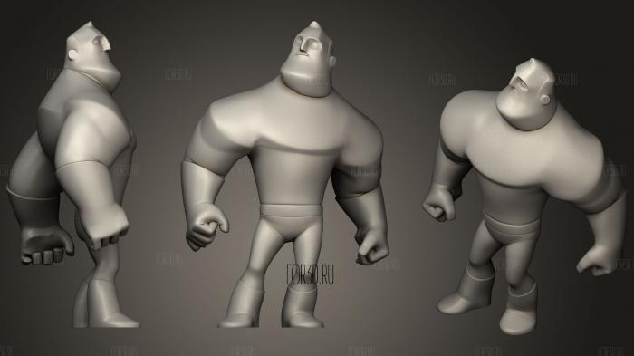 Мистер Невероятный V0.1 T 3d stl модель для ЧПУ